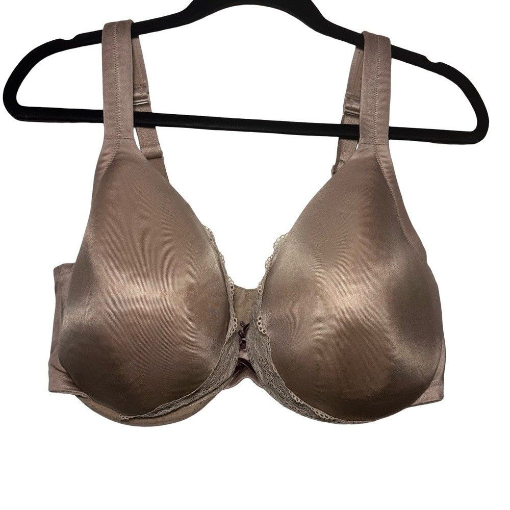 Cacique Full Coverage Bra 38F Taupe Lane Bryant